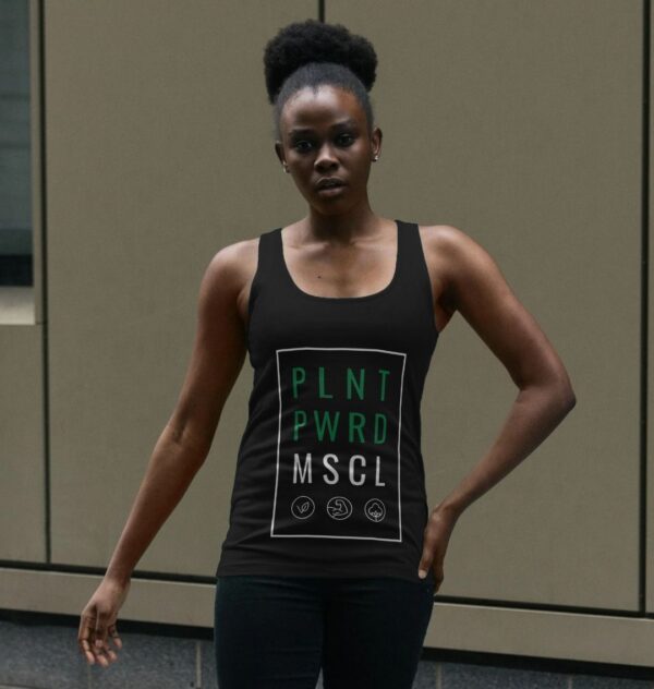 Women's Vest Top - Plant Powered Muscle - Image 2