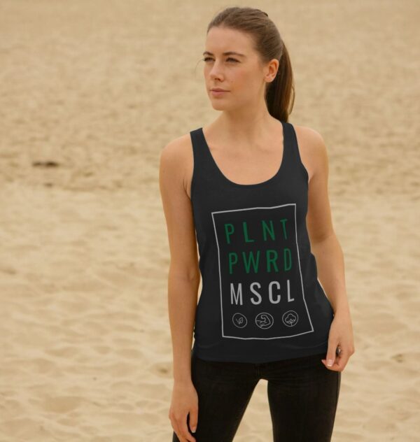 Women's Vest Top - Plant Powered Muscle - Image 3